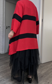 Zedd Plus oversized viscose tuniek/top met zakken apart