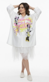 ITALIA oversized viscose blouse/hemd