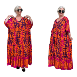 Vincenzo Allocca oversized viscose A-lijn jurk/tuniek apart