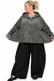 Moonshine katoen A-lijn blazer met capuchon  apart/in meerdere kleuren