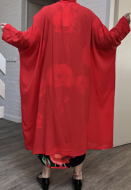 AKH oversized chique A-lijn blazer/vest met zakken apart