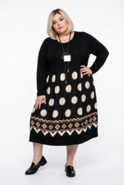 ITALIA MODA katoen/viscose jurk met zakken /stretch