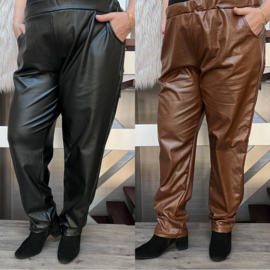 Moonshine stretch broek/legging van eco leder /in meerdere kleuren