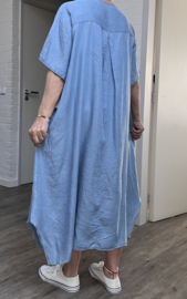 ITALIA MODA  jeans tencel A-lijn jurk apart /in meerdere kleuren