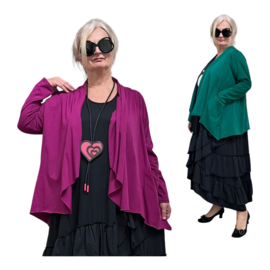 ITALIA  oversized katoen jersey tricot vest/blazer  stretch/in meerdere kleuren