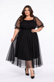 ITALIA MODA oversized chiffon A-lijn gevoerd/ apart