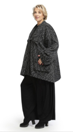 AKH  oversized viscose  A-lijn korte tussenjas /blazer stretch