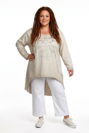 ITALIA oversized katoen tuniek/top stretch  /in meerdere kleuren