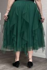 ITALIA MODA oversized tule rok gevoerd