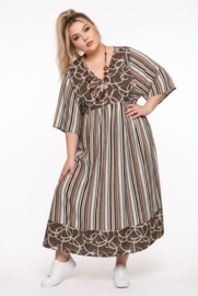 Giovani collection oversized linnen A-lijn jurk