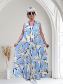Sissi A-lijn viscose jurk apart /in meerdere kleuren