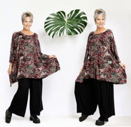 AKH oversized viscose A-lijn tuniek  apart stretch