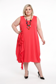 Moonshine katoen A-lijn jurk stretch