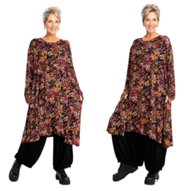 AKH oversized viscose tricot A-lijn tuniek  apart stretch