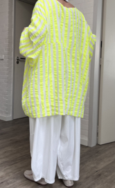 ITALIA MODA oversized katoen mousseline tuniek/top