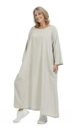 AKH oversized viscose/linnen jurk apart