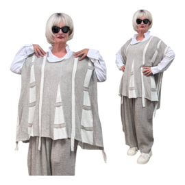 Vincenzo Allocca oversized linnen top/tuniek apart