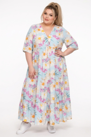 Vincenzo Allocca oversized viscose  BOHO A-lijn jurk apart