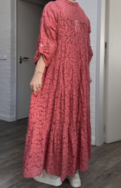 ITALIA MODA katoen KANTEN BOHO A-lijn jurk+top