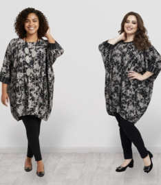 wendy trendy oversized katoen/linnen ballon jurk/tuniek