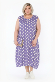 AKH oversized viscose A-lijn jurk apart