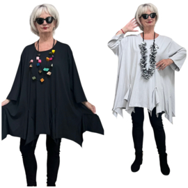 Moonshine katoen A-lijn tuniek stretch / in meerdere kleuren