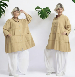 AKH viscose/linnen  A-lijn blazer
