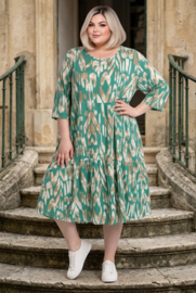 AKH viscose A-lijn jurk met zakken /apart stretch