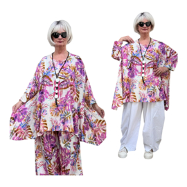 AKH viscose linnen look oversized A-lijn top