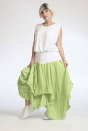 AKH oversized katoen rok met verstelbare plooien