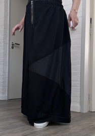 dYb oversized katoen rok stretch zwart