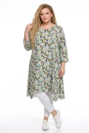 AKH oversized viscose A-lijn tuniek apart