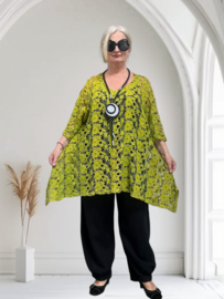 La Bass de modieuze kleuring katoen KANTEN tuniek apart/in meerdere kleuren