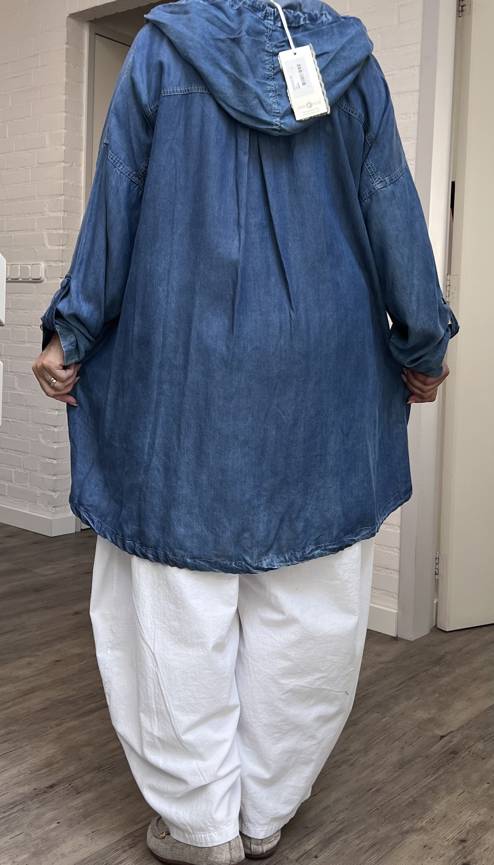 Zedd Plustencel jeans blaer/vest met capuchon/in meerdere kleuren