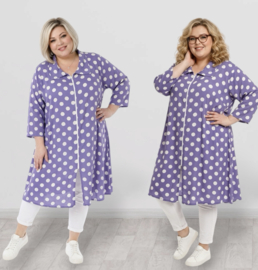 AKH oversized viscose A-lijn blazer/vest