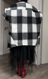 Sissy Italia oversized zachte winter katoen blazer/vest/jas /in meerdere kleuren