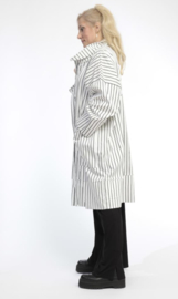 AKH viscose zomer jas apart /stretch /wit/zwart/stretch