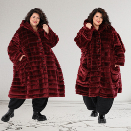 AKH oversized winterjas in van knuffelige pluche kwaliteit