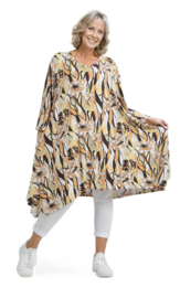 AKH oversized viscose A-lijn tuniek  apart stretch 