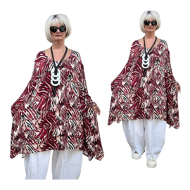 AKH oversized viscose A-lijn tuniek apart  stretch