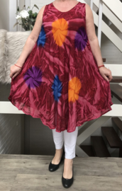 Claudia viscose asymmetrisch A-lijn jurk/in meerdere kleuren