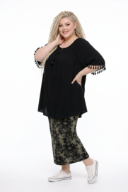 ITALIA oversized viscose zomer blouse/top/in meerdere kleuren