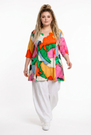 Ophilia viscose A-lijn tuniek  met aparte decolleté stretch