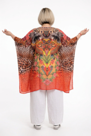 ONE OF A KIND  viscose zomer poncho/tuniek