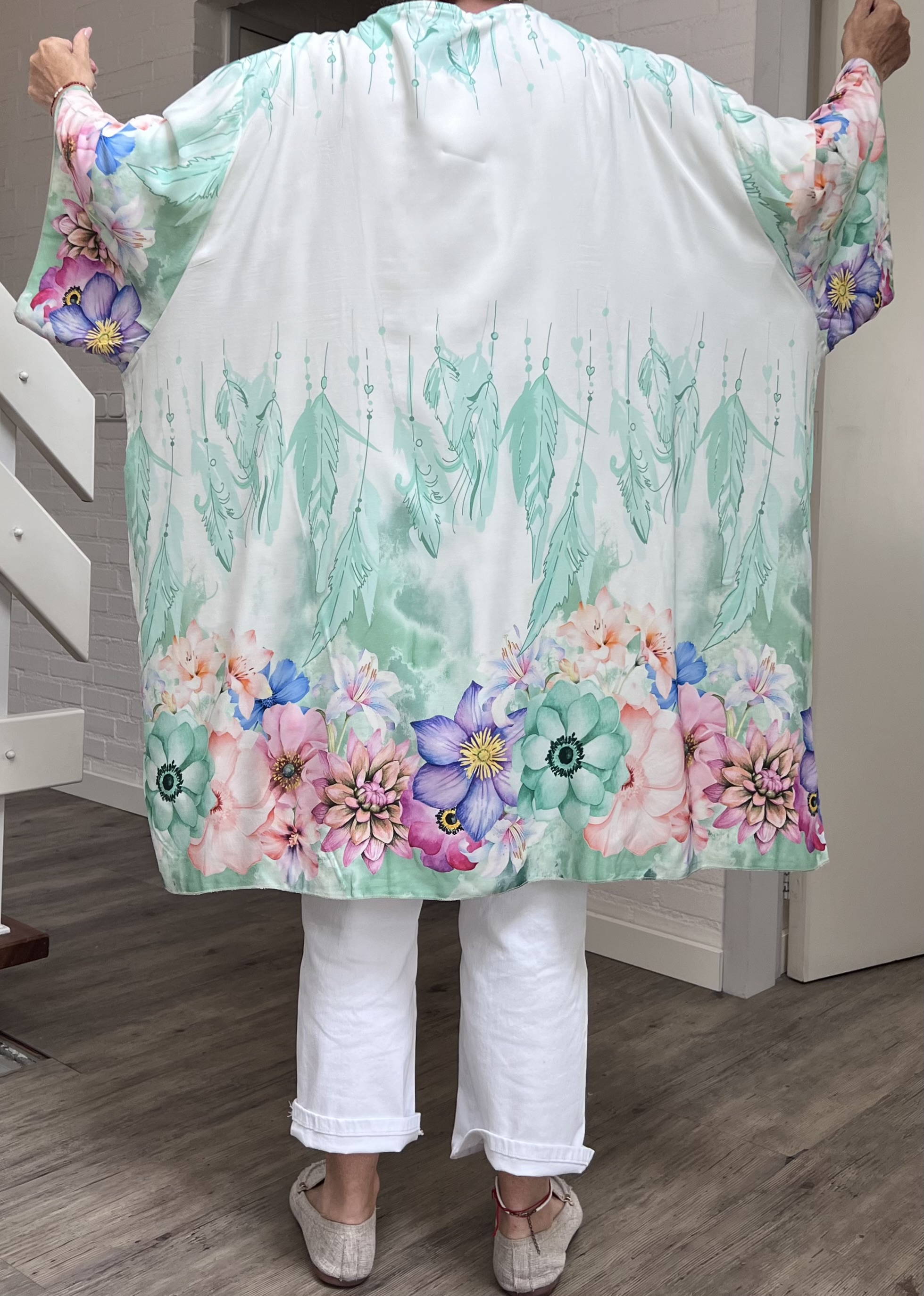 ITALIA oversized viscose zomer vest