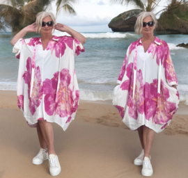 Vincenzo Allocca oversized viscose ballon tuniek met zakken