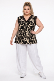 ITALIA oversized top met kant /stretch /in meerdere kleuren