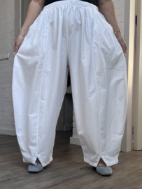 Moonshine katen/linnen look ballonbroek apart wit