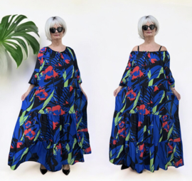 SASHA VIVIEN  chiffon met een vleugje zijde jurk gevoerd