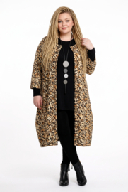 AKH oversized viscose/linnen A-lijn blazer/vest apart